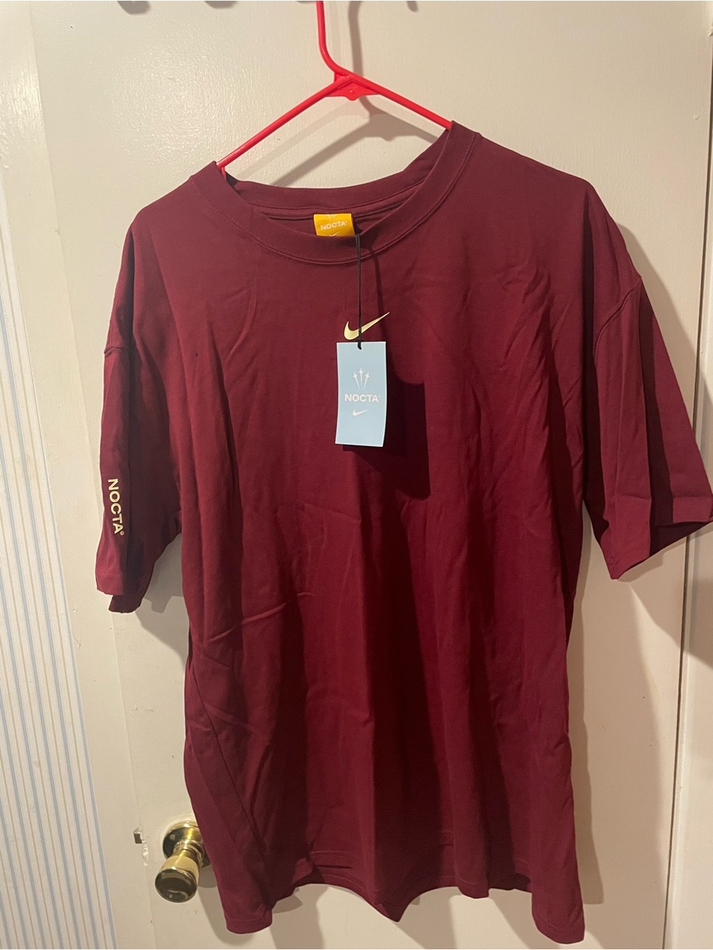 Nike Nocta T-Shirt Maroon Size Large